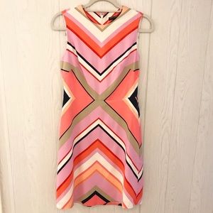 NWOT Maggy London A-Line multicol dress zip back